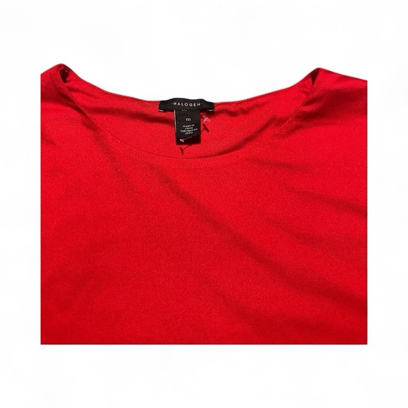Halogen Red Tee With A Satin Feel Thick A‎ Great Basic Tee Size Med - Picture 2 of 6